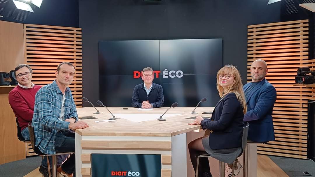Marc Bagur sur le plateau TV Digit Éco